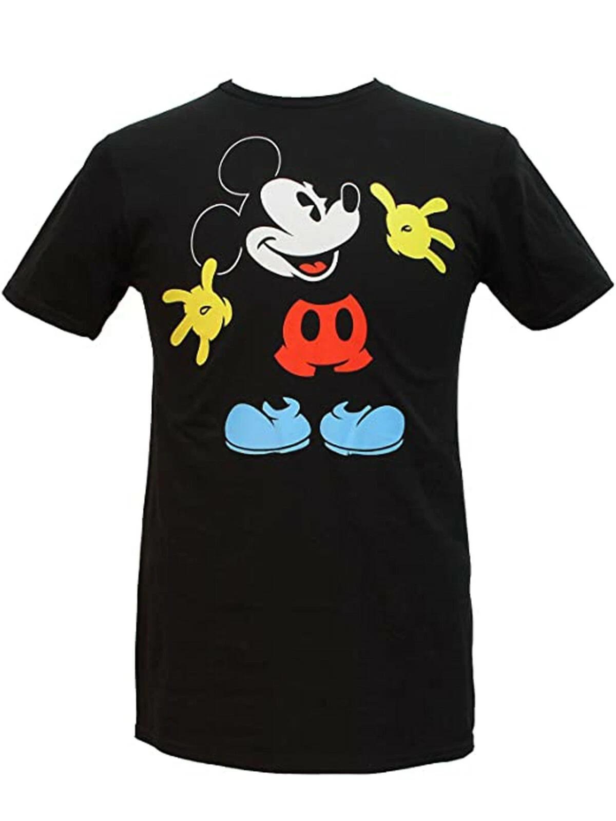Disney Mickey Mouse Black Out Licensed Men s T-Shirt Size Small NEW XL