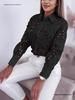 2026 Women's Lace Hollow Long Sleeve Shirt - Versatile Spring/Autumn Fashion