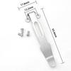 Stainless Steel Back Clip for DIY Folding Pocket Knife Tool DIY Accessories Back Clip Custom Folding Knife Back Clip Holder