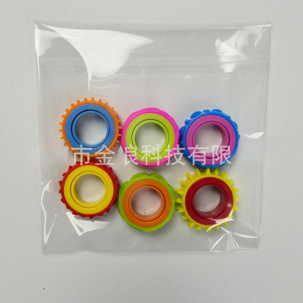 Neue Fidget Toys - Sensorische Fidget-Ringe aus Silikon für Erwachsene Jugendliche Massagegerät Stressabbau Entspannung Fidget-Spielzeug für Autismus Angst