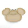 Children S Silicone Compartmentalized Dinner Plate Cartoon Plate Infant Auxiliary Food Tableware Fall Proof Including Suction Cups
