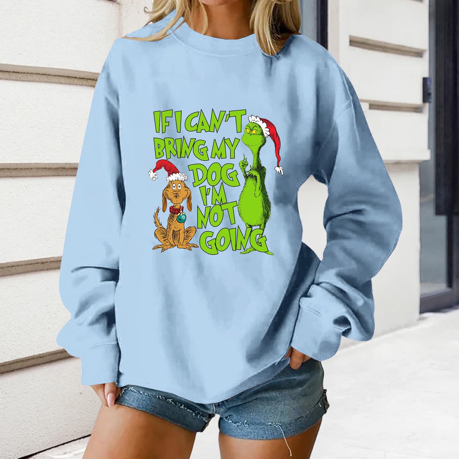 

Женский свободный удобный повседневный модный свитшот с круглым вырезом и длинными рукавами с принтом персонажей M