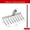9-Tooth Thickened Agricultural Rake