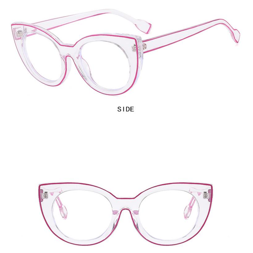 Women's flat glasses, anti blue light glasses, fashionable glasses frame