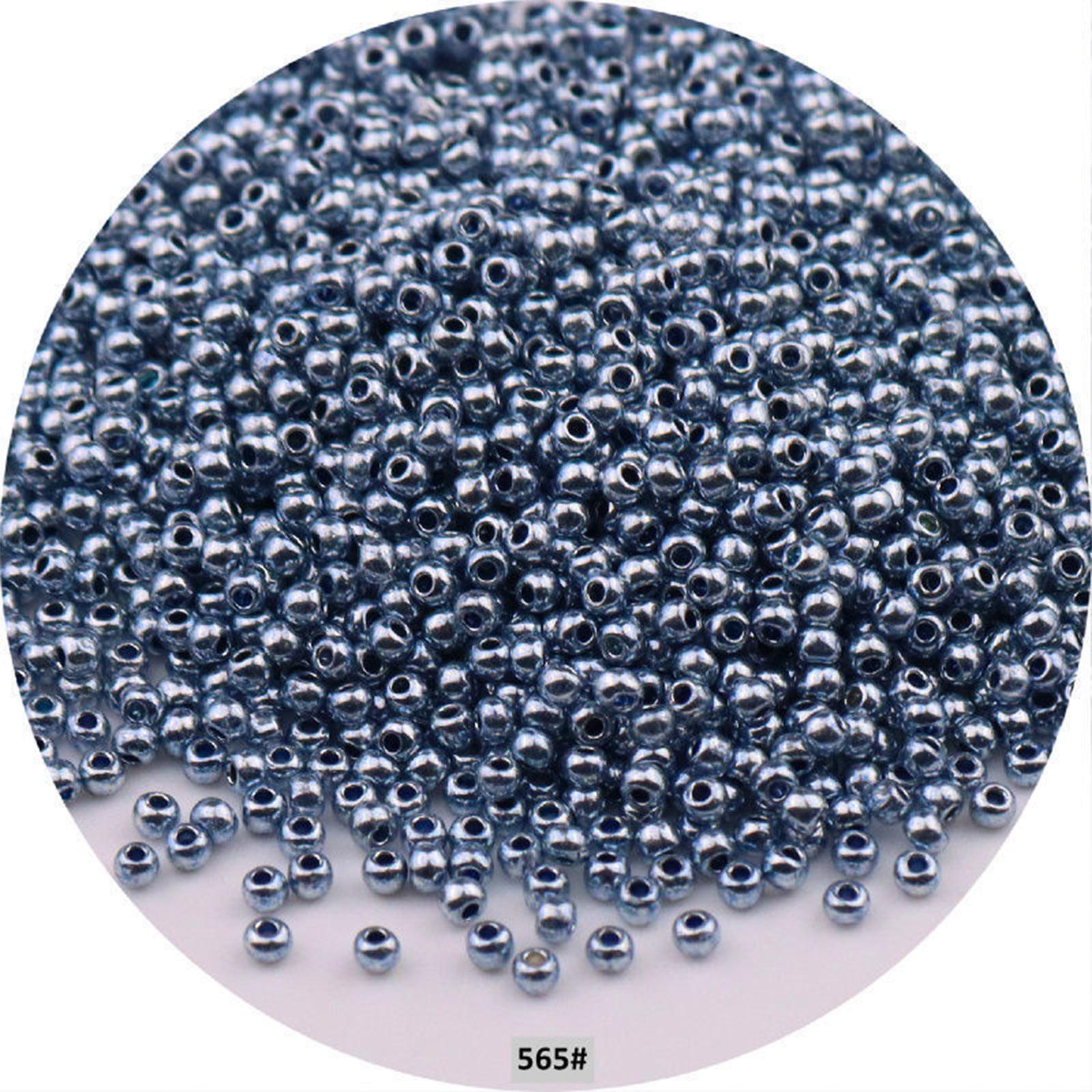 

2 мм равномерно покрытый круглый разделитель стеклянные бусины для DIY Charm Craft ювелирные изделия изготовление L синий