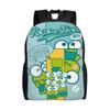 K-KeroKeroKeroppies Backpack for Women Men Waterproof College School Cute Frog Bag Print Bookbags
