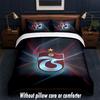 Trabzonspor FC Design Bed Bedding Set 1 Duvet Cover + 2 Pillowcases Soft Breathable Household Bed Linens