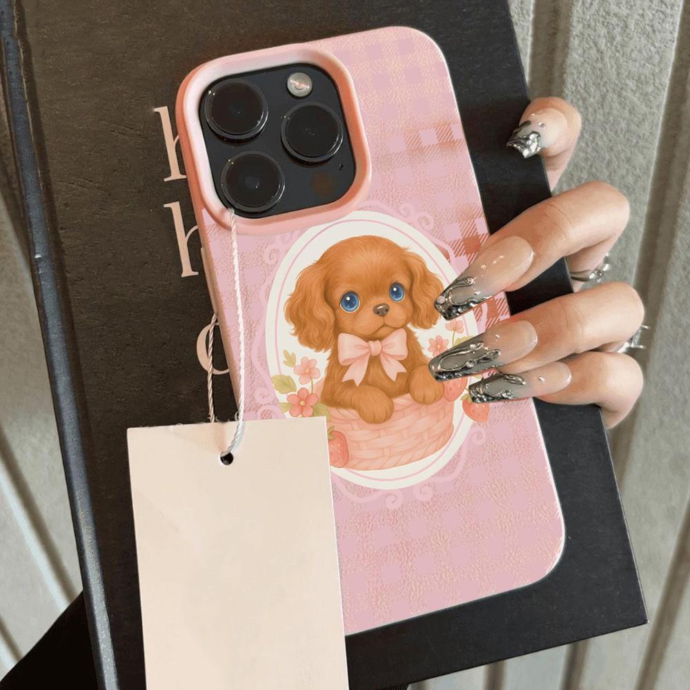 

HOT Ins Korean Cat Dog Luxury Lace Lichee leather pattern Phone Case For Samsung A57 A36 A26 A34 A25 A24 A15 A14 A05S A05 4G 5G Samsung A04