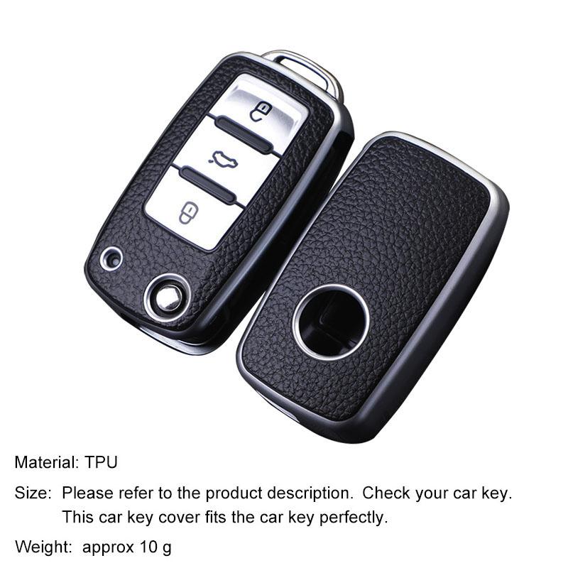 TPU Car Key Case Cover Fob For VW Volkswagen Polo Tiguan Passat B5 B6 B7 Golf MK Jetta Skoda Kodiaq Superb Octavia Seat
