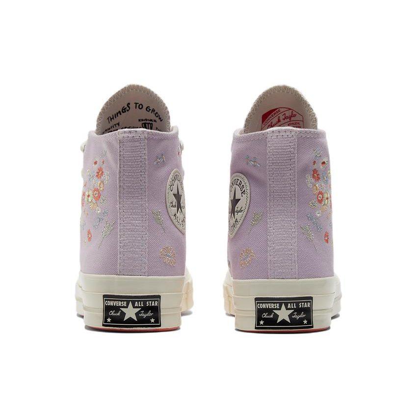 Chuck 70 Wmns Converse High 'Embroidered Floral Print - Pale Amethyst' Women's A01584C