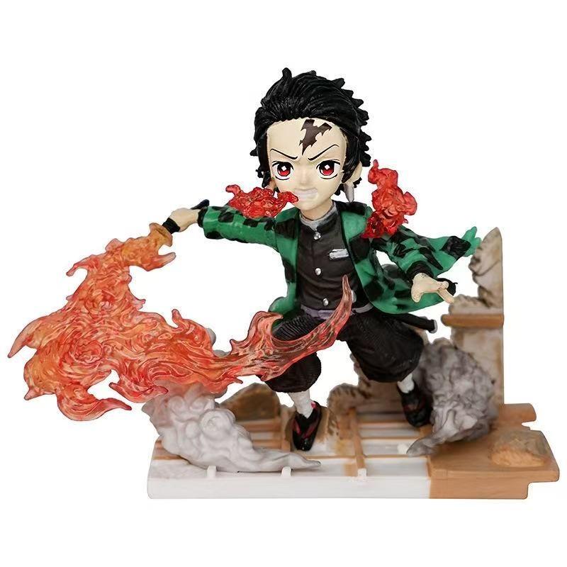 8-11cm Demon Slayer Hashibira Inosuke G5 Anime Figure Robot Collectible Action Figure Gift