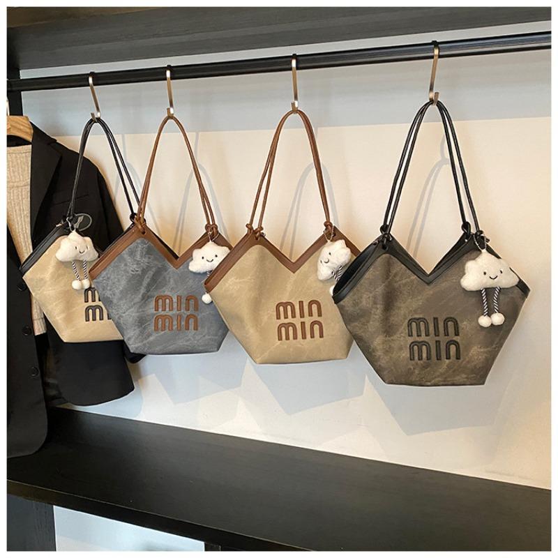 Beautiful Portable Tote Bag, New Letter Trend Shoulder Armpit Bag, College Student Class Commuter Bag