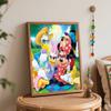 Disney Canvas Painting Kit Picnic Fun Home Decor Craft Perfect Gift IdeaCreative Disney Characters on Canvas DIY Art Project Gift Idea for Fans