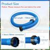 Convenient 1.5" Diameter Pool Hose Replacement Pool Accessory Hose Flexible Plastic Hose for 1500GPH 2500GPH 29060E