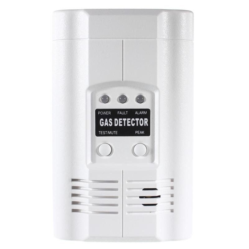 AC 220V/50HZ Carbon Monoxide Propane LPG LNG Gas Leak Tester Sensor Warning LED Warning Light Alarm Detector Home Security
