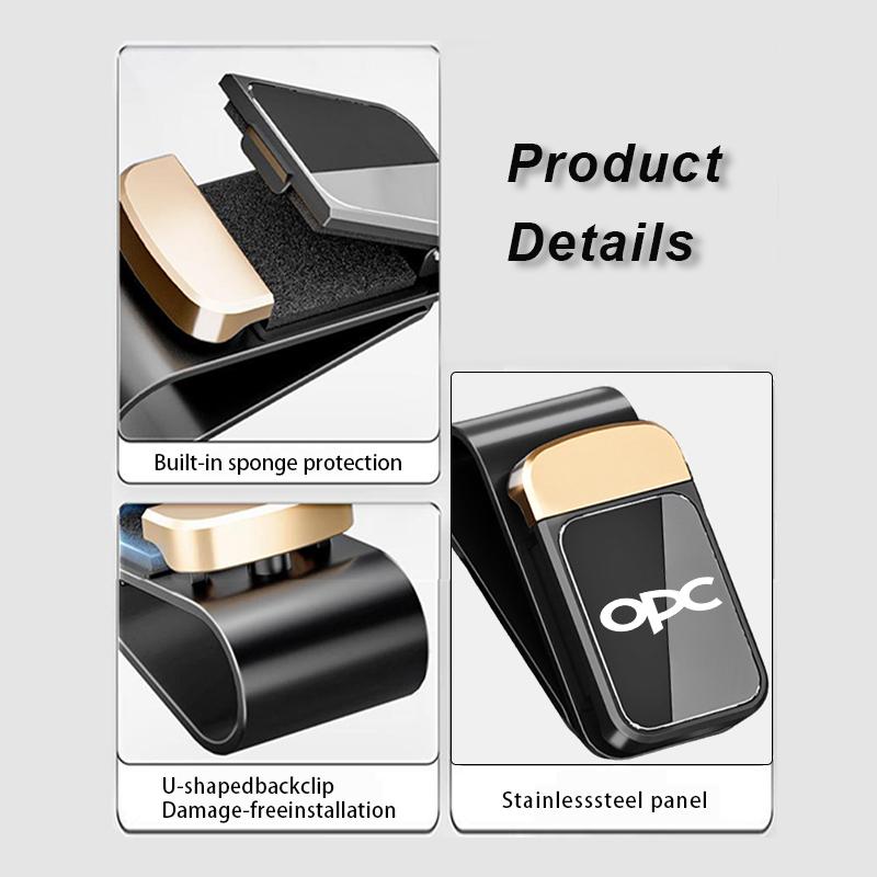 AAAYN1 Car Sun Visor Eyeglass Hanger Stainless Storage Holder Clip For Opel Insignia Corsa Zafira Mokka Grandland MOVANO Ampera
