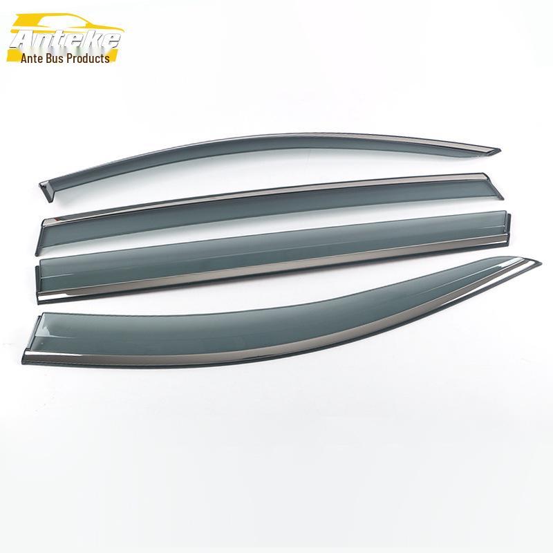 3D Stainless Steel Rain Deflector & Shield Trim for 2019 Santa Fe Models