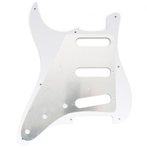 Musiclily Pro 8-Hole ST Stratocaster Pickguard, SSS, 4-Piece, Brown Tortoiseshell, for 2008-2019 China-Made Squier Classic Vibe SQ CV 50s Reissue Vint