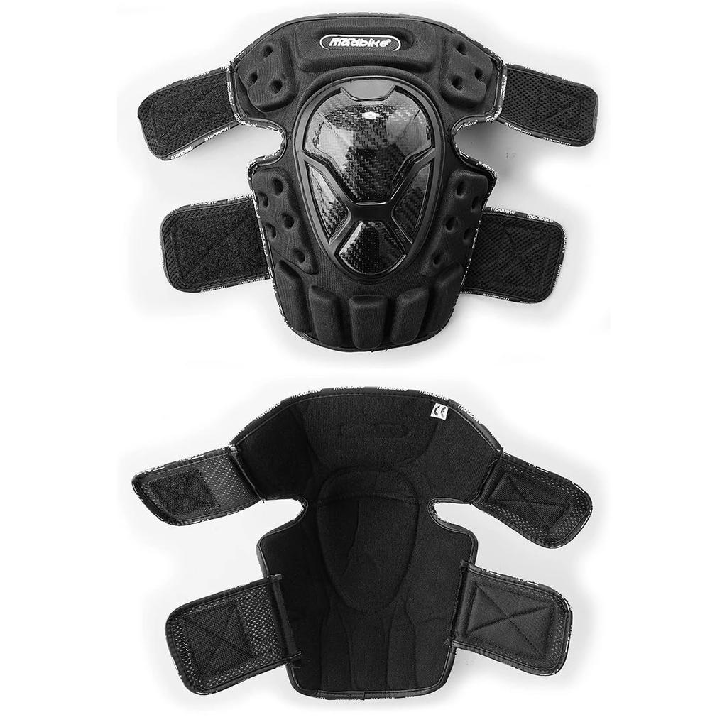 Motorcycle Knee Carbon High Strength One Size Fits All [madbike] Protectors, Fiber, Protection,