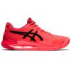 Asics Gel-Resolution 8 Comfortable Fabric Synthetic Leather Low-Top Running Shoes Women Sneaker Red Black 1042A131-701