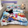 Wacky Races Cartoon Show Print 3Pcs Bedding Set,Duvet Cover with 2 Bedro,Pillowcase Home Birthday Gift