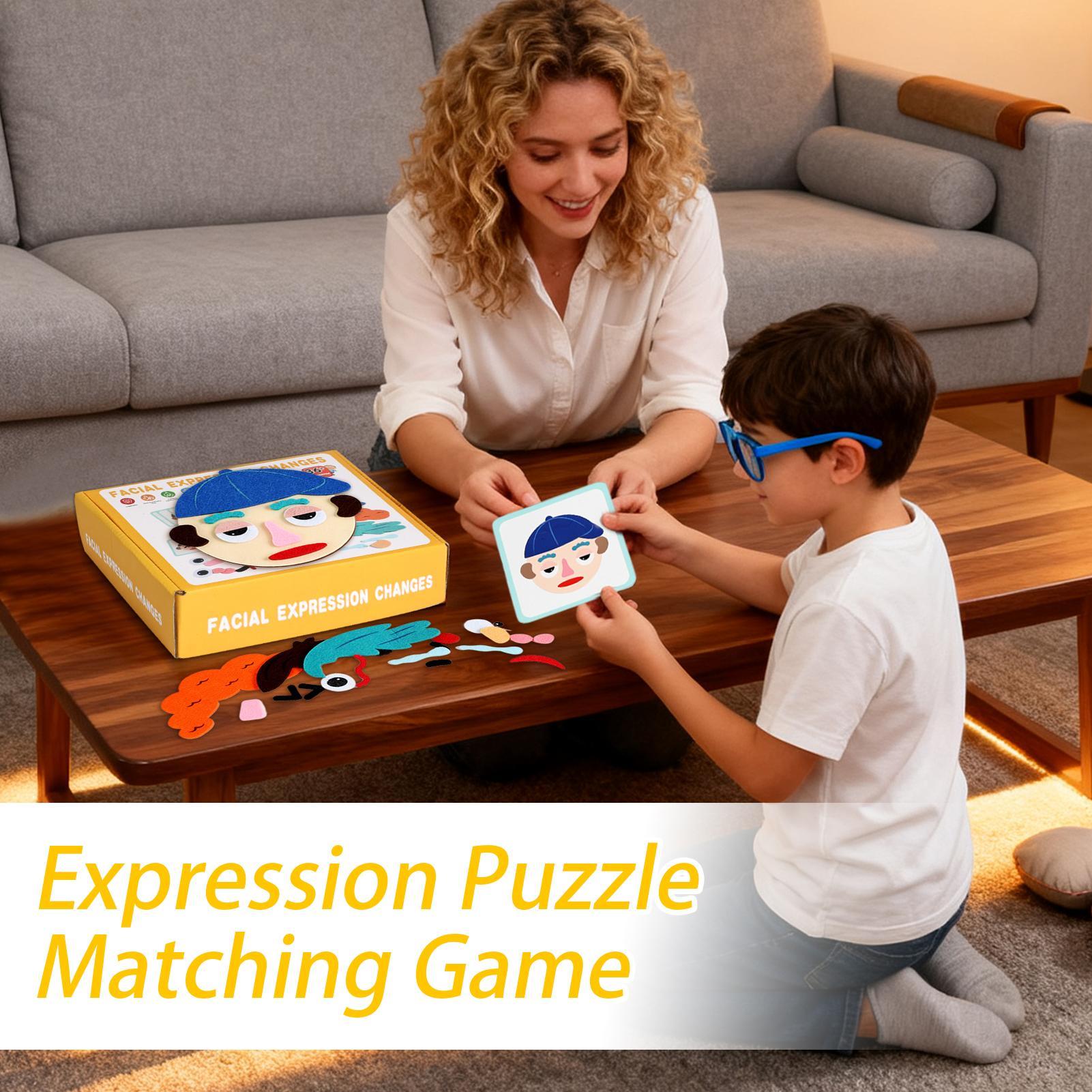 Face Puzzle Educational Toy Fun Educational Game With Flash Cards Social Emotional Learning Toy For Toddler Preschool Children China Mainland