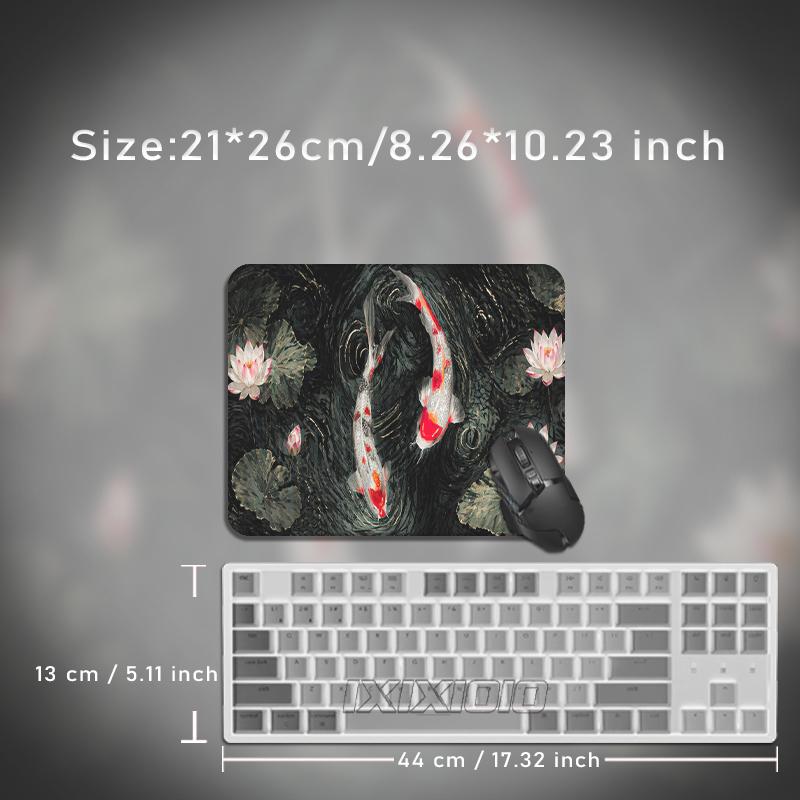 Mouse Pad Red Koi Art Gaming XL HD Mousepad XXL Desk Mats Mechanical Keyboard Pad Soft Carpet Non-Slip Desktop Mouse Pad