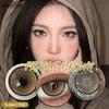 Eyeshare Purple Contact Lenses for Cosmetic Eyes Beautiful Fashion Gray Brown Pupil Lenses