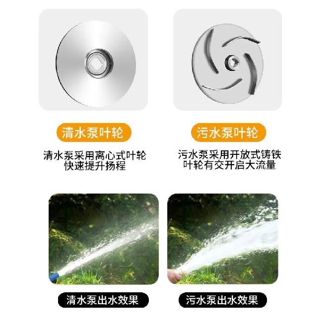 220V Stainless Steel Submersible Pump Agricultural Pumping Garden Tools Underwater Sewage Self-priming Pump Drainage Lrrigation