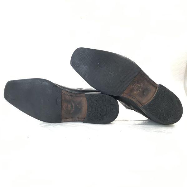 Made In Italy/Ca Lyo Relia Rossana/Leather Wholecut Shoes/40/25.0/Black/Handmade Lavorate a mano(USED)