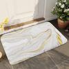 1pc Luxury Golden Marble Bath Mat Absorbent Anti Slip Soft Carpet for Bathroom Kitchen Home Decor Floor Mat