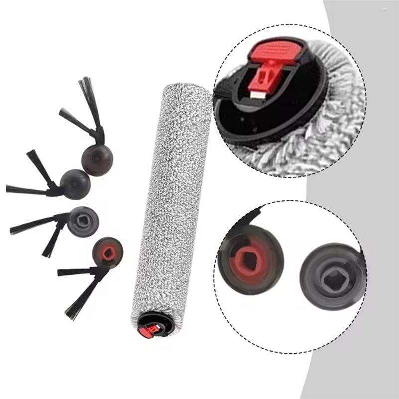 A02V-Side Brush Replacement Kit 5PCS Rolling Mop For Eufy Robot Omni S2 Vacuum Cleaner Accessories