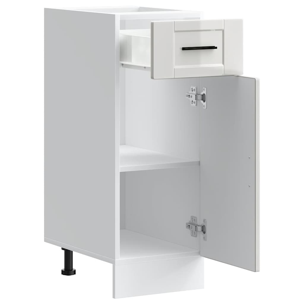 Vidaxl Kitchen Base Cabinet, Porto, White, Wood-based Material