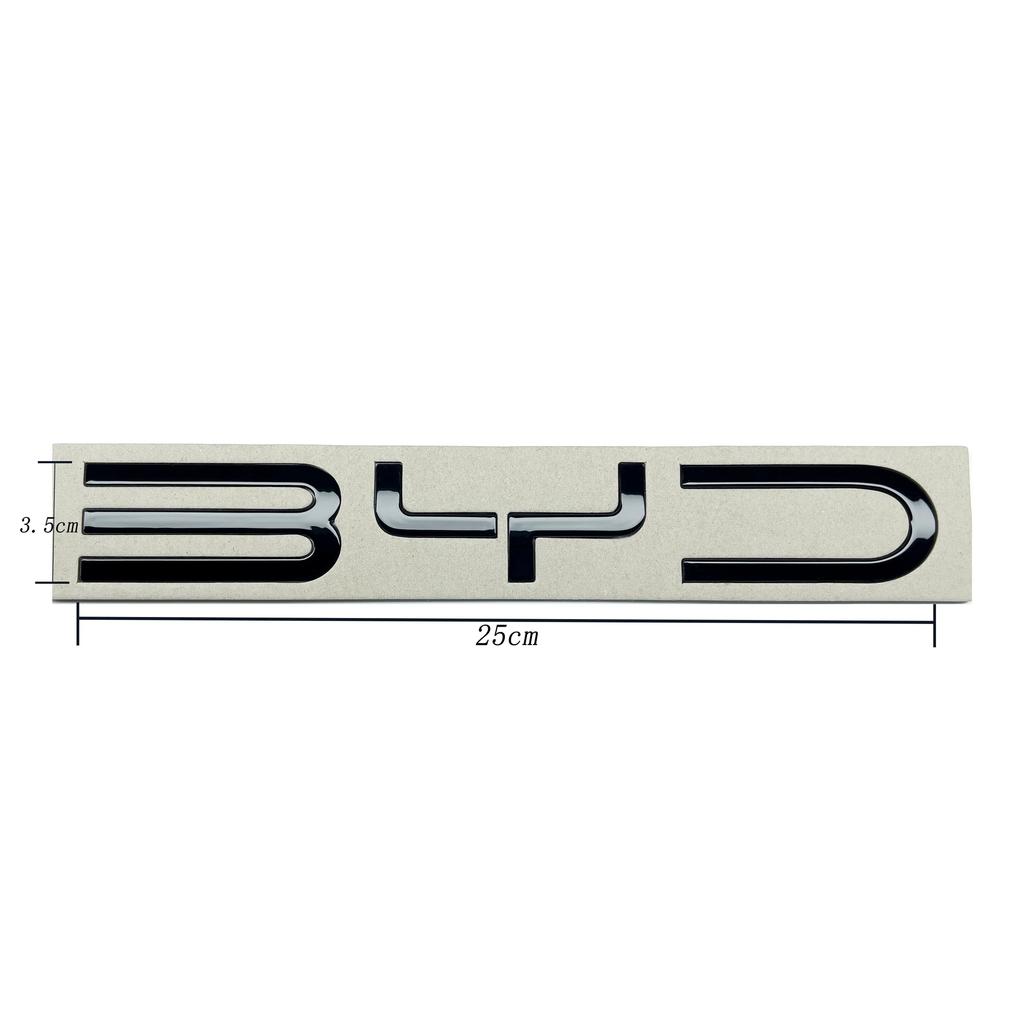 3D ABS Chrom Černé Logo Postav si své sny Znak Písmena Samolepka Znak na Kufr Auta Pro BYD SEAL SONG Plus ATTO3 SEAL U Příslušenství