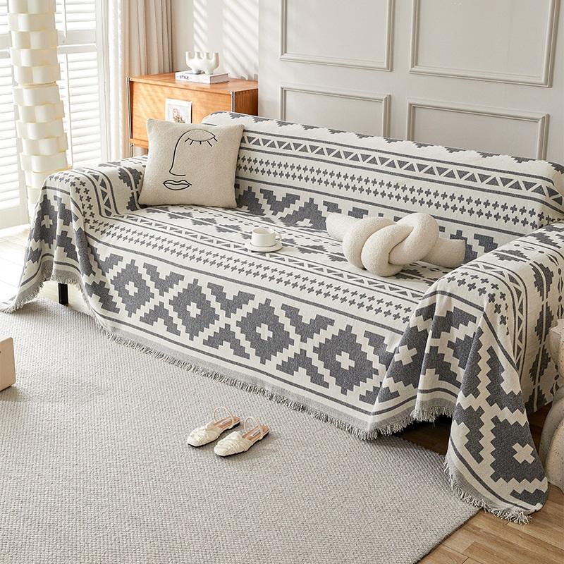 

Чехол для дивана, полотенце, скандинавский диван, одеяло, чехол, все включено, универсальный чехол, чехол, защита от пыли, все сезоны, универсальный 180*180cm серый