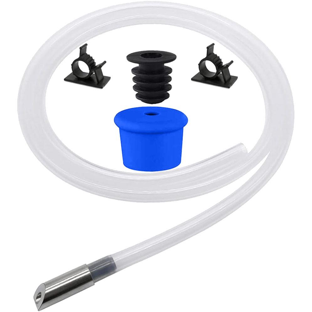 

Aquarium Soap Dispenser Kit: 1.2m Silicone Tube with Anti-Backflow Metal Check Valve