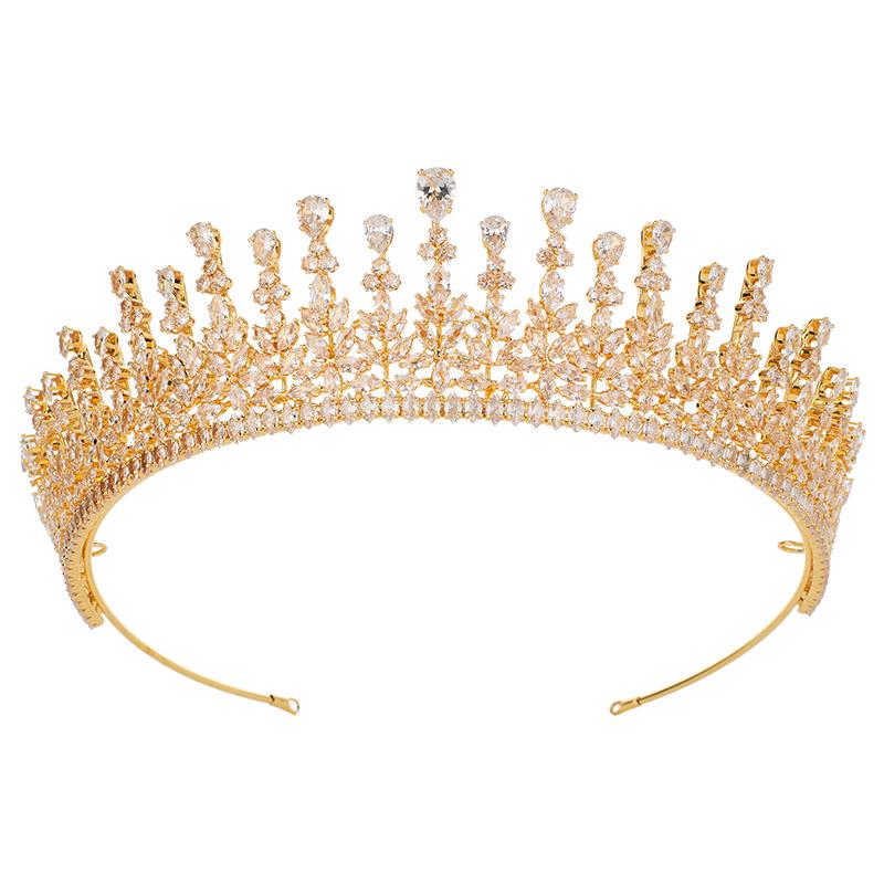 Luxury Bridal Tiara and Crown Hair Accessories for Party Prom Festival Banquet Feast Anniversary Birthday Gift for Women BC6435