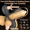 4 in 1 Penis Ring Vibrator Penis Sleeve for Stronger Erection Delay Ejaculation Perineum G spot Clitoral Stimulator Sex Toy