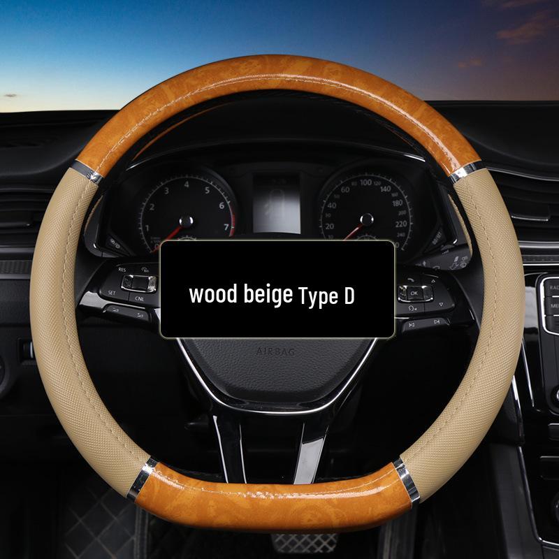 Four Seasons 2011 Pfirsichholzmaserung & Leder Auto Lenkradbezug