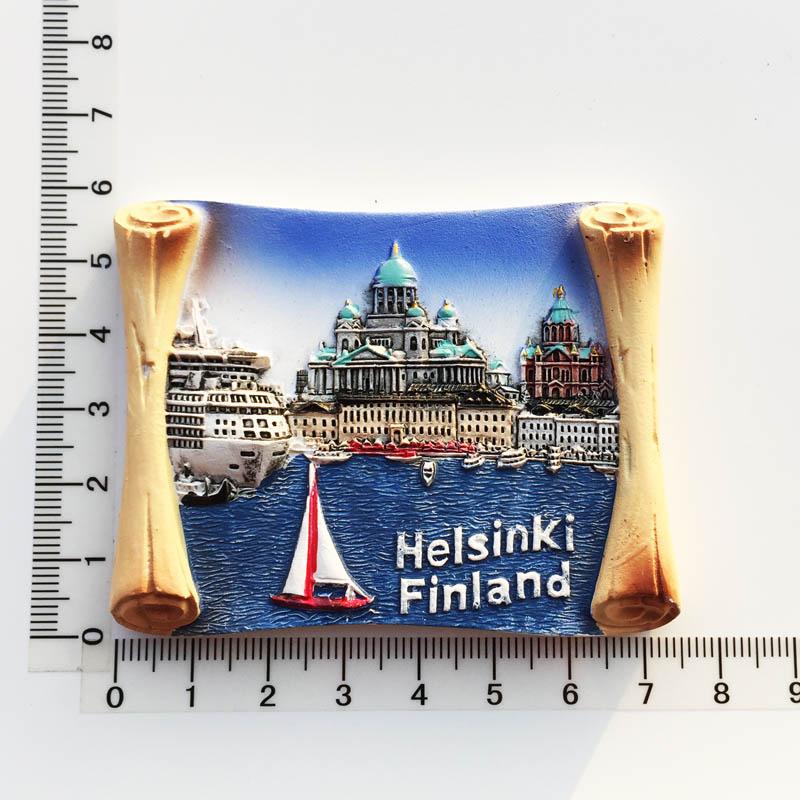 Finland Helsinki Tourism Souvenirs Fridge Magnets Finland Travelling Fridge Magnetic Stickers Home Decor Wedding Gifts