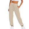 Joggers Unisex a Vita Alta Multicolore in Pile con Polsini Larghi per Tempo Libero & Sport