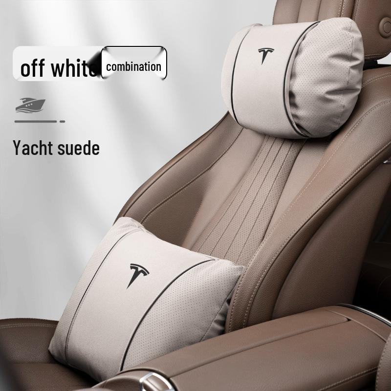 Headrest Cushion and Lumbar Support for Tesla Model 3/Y/S/X