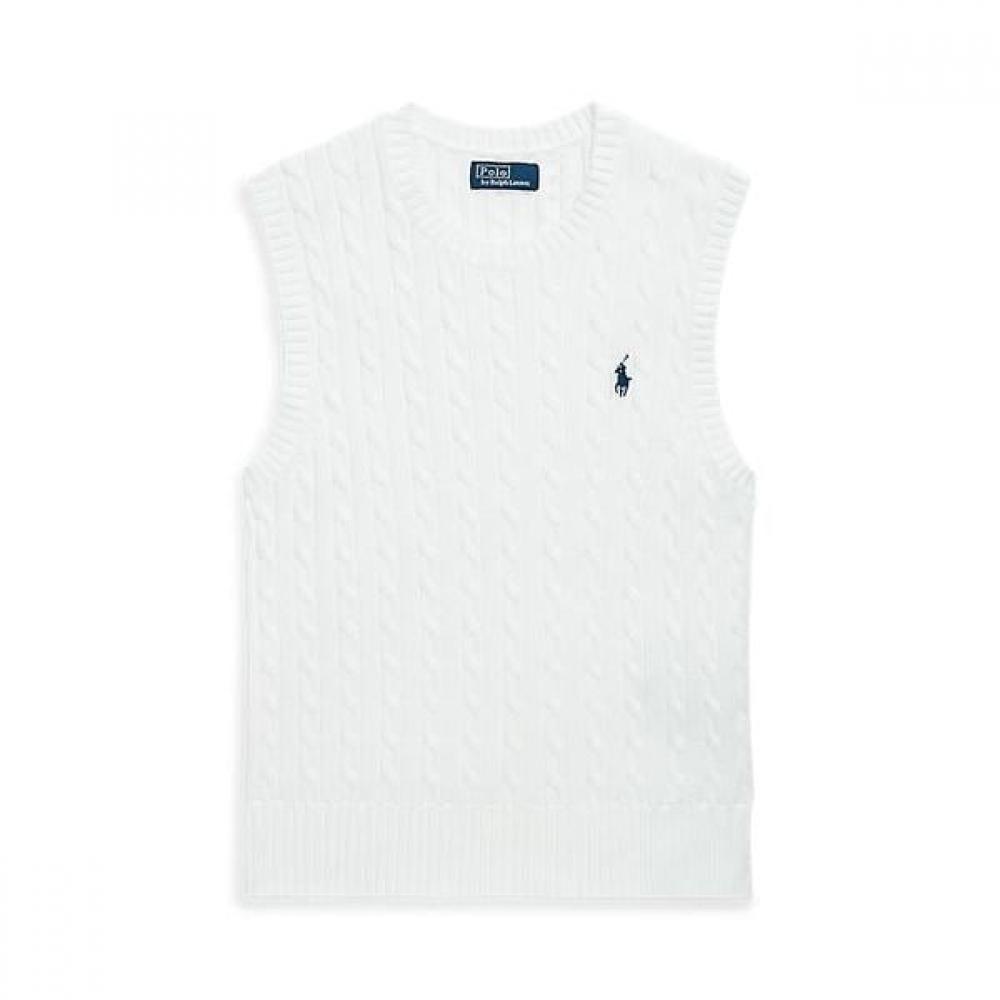 Polo Ralph Lauren Women S Cable Knit Cotton Sweater veSt  wmpoSwenc021229100 