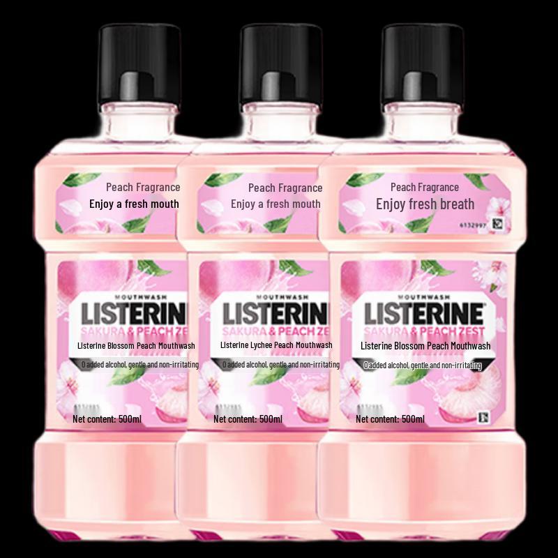 

Listerine Cherry Blossom Peach Mouthwash 3-Pack