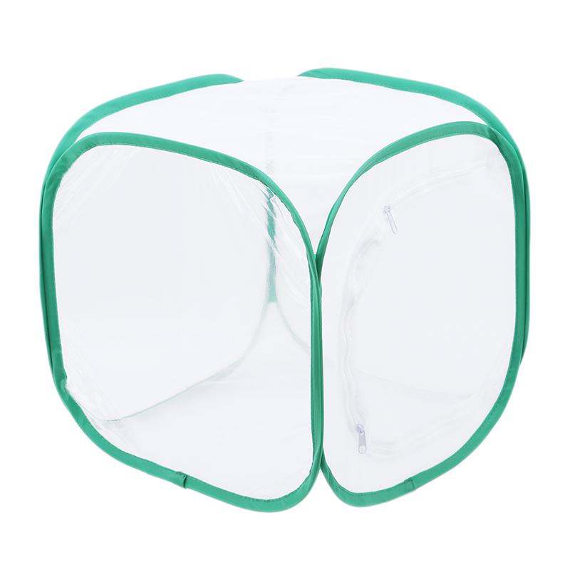 Collapsible Insect Cage Mesh Insect Habitat Cage Butterfly Mantis Stick Breeding Zipper Cages Home Outdoor Green Net Cloth