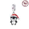 Copper Cute Christmas Penguin Pendant Bracelet Charms Fit Bangle For Women Jewelry Party Beads Gifts Diy Accessory