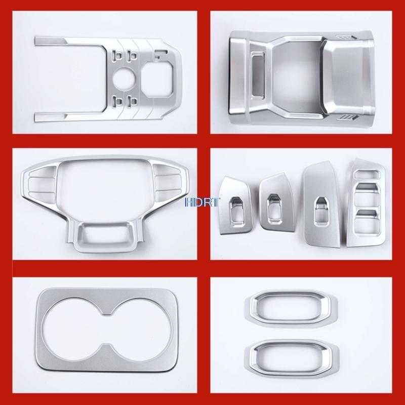 Car Styling Gear Window Control Panel Air Vent Outlet Trim Cover For Chery Jetour T2/Traveler  + ABS Chrome Silver Interior