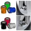 4Pcs Metal Car Wheel Tire Valve Core Cap Car Styling For Cadillac Escalade Tiburon Deville Seville XT5 XTS CTS BLS SLS DTS SRX Metal