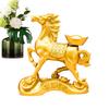 Mini Gold Horse Ornaments 2026 Good Luck Auspicious Wealth Chinese New Year Decor Horse Wealth Table Statue Metal Crafts
