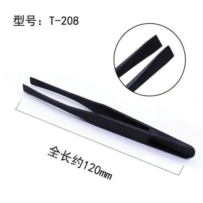 1/6 PCS Watch Repair Tool Kits Antistatic Carbon Fiber Tweezers Plastic Tweezers for Watchmaker Precision Accessory Installation